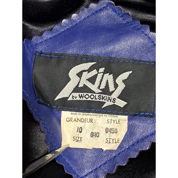 1995 Signed Geo Airbrushed Pegasus Fairy Leather Bomber Jacket Sz 10 Vintage - Picture 4 of 12